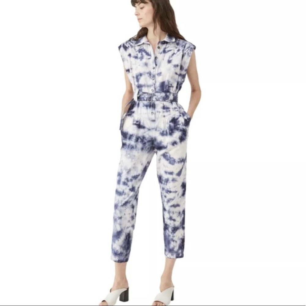 Tie Dye Crop Cotton Jumpsuit LA VIE REBECCA TAYLOR